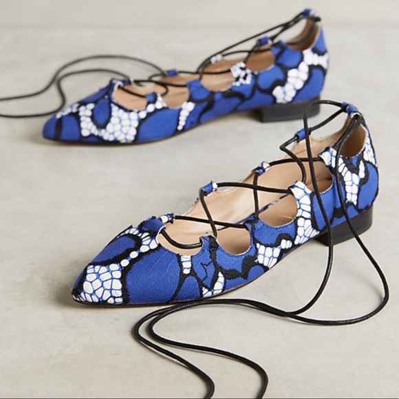 Anthropologie Shoes - Billy Ella Anthropologie Lace Pointed Flats 9.5